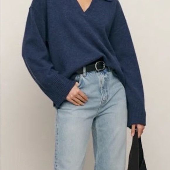 Reformation Oversized Sawyer cashmere sweater (Small) - Picture 3 of 8